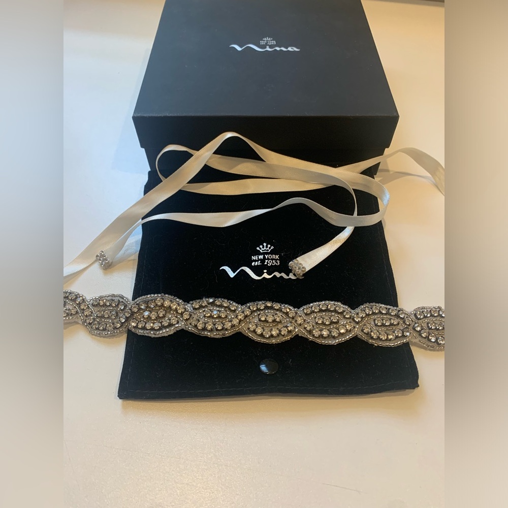 Satin  crystal Bridal Belt